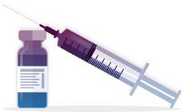 Syringe and vial icon